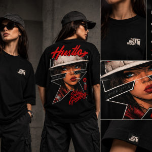 Футболка 220B004 — Hustle — Stay Grinding